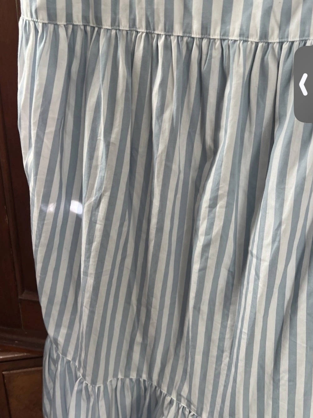 rag & bone Leilah Striped poplin Tiered Maxi Dress xl - Picture 4 of 5